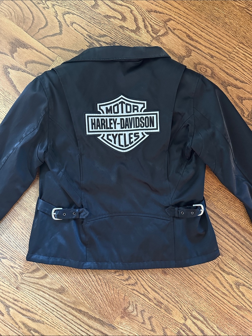 Harley-Davidson Black Jacket with White Back Emblem